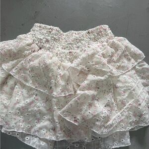 Flowers by Zoe Pink and Cream Floral Skirt